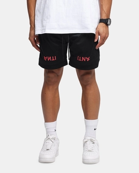 The Anti Order Post Season Basketball Shorts Black/Red Four Way Stretch Fabric Quick Release Buckle