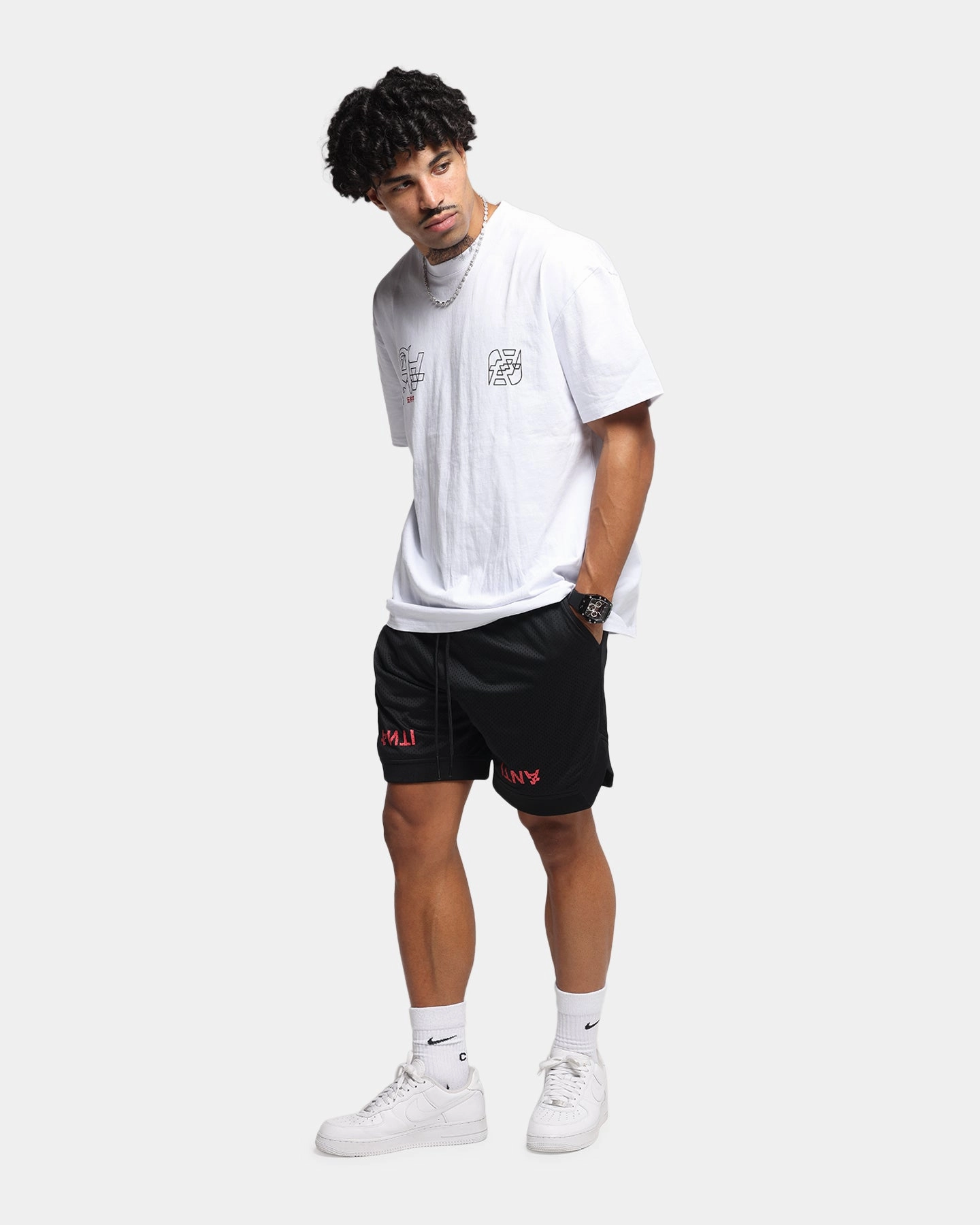 The Anti Order Post Season Basketball Shorts Black/Red Pastel Colors surfing attire