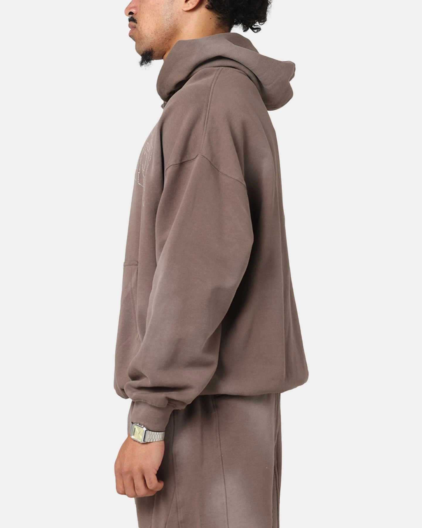 The Anti Order Post Season Boxy Hoodie Sunfade Brown Fashion Statement