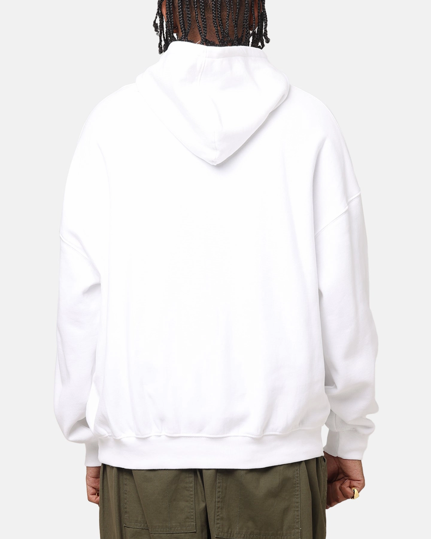 The Anti Order Process Boxy Hoodie White Family gathering wear
