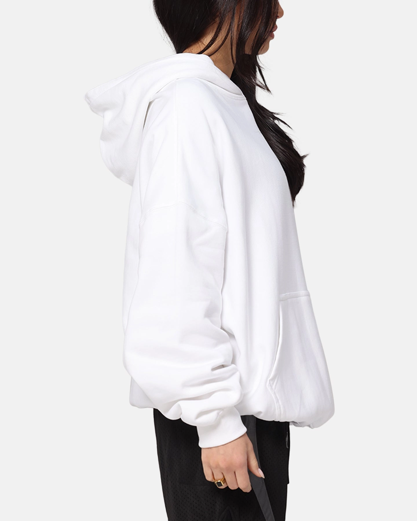 The Anti Order Process Boxy Hoodie White All Weather Performance
