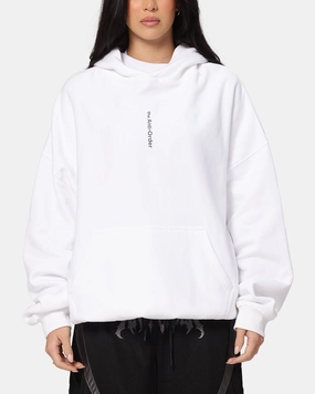 The Anti Order Process Boxy Hoodie White Durable Shield