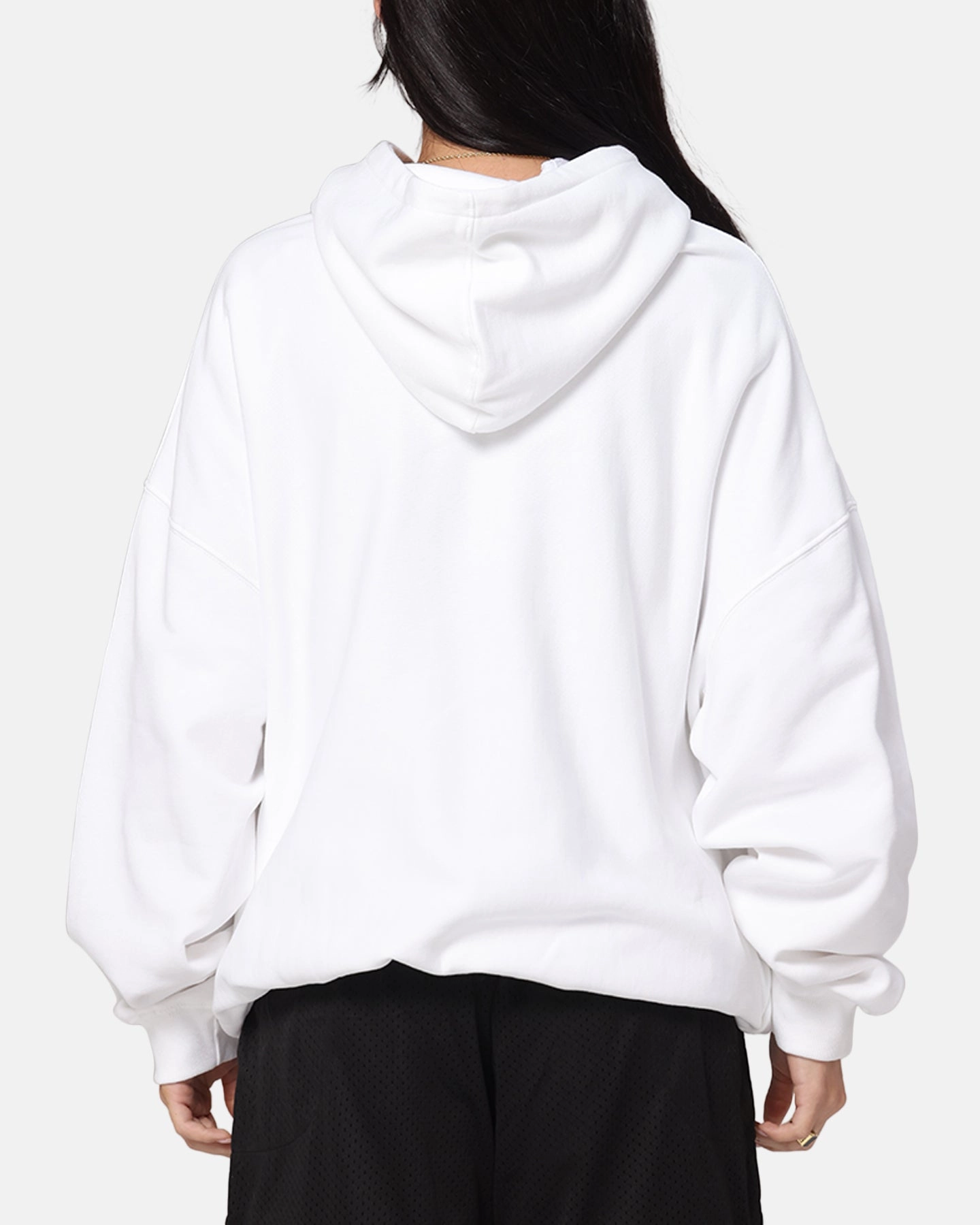 Short The Anti Order Process Boxy Hoodie White