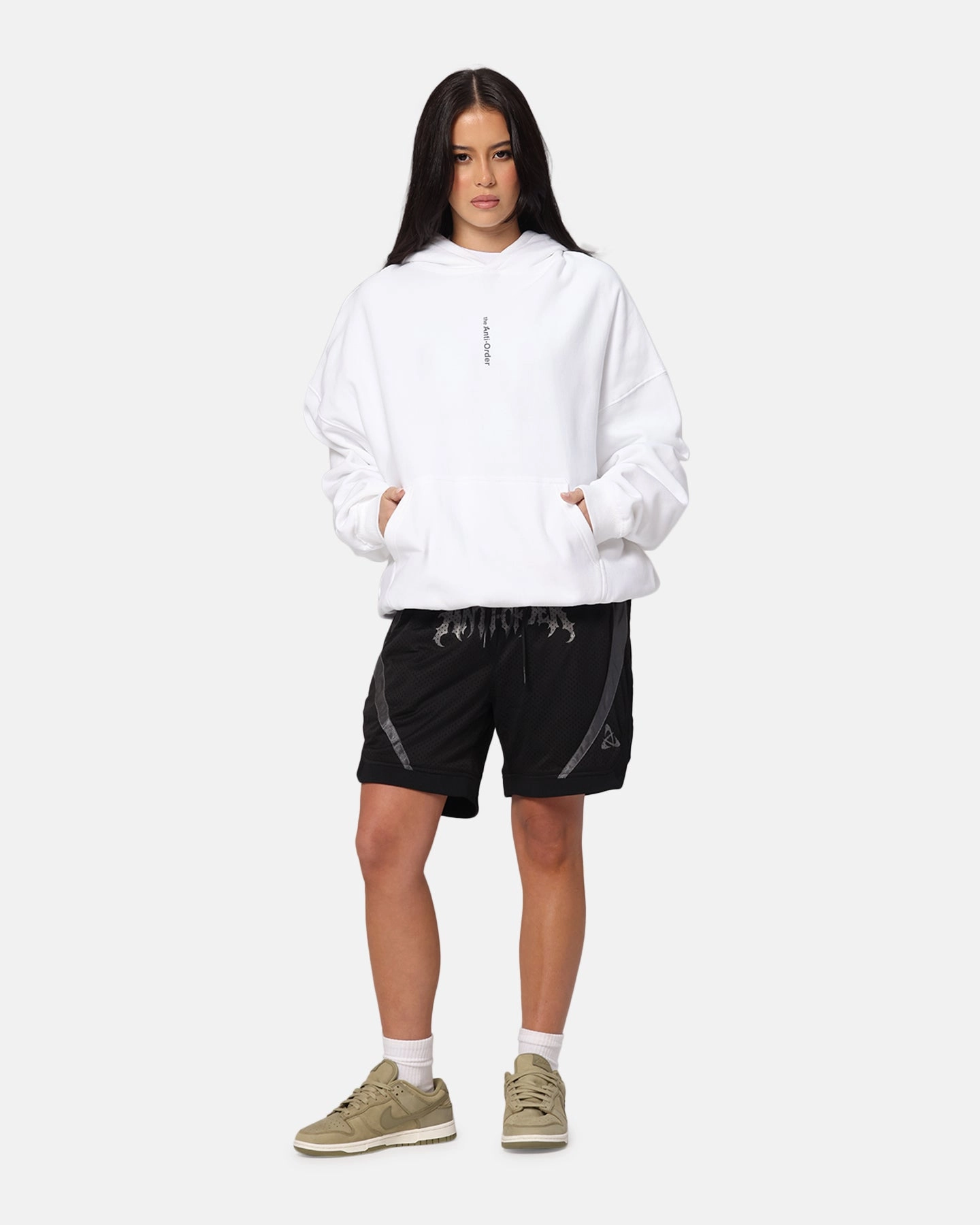 suitable for charity events The Anti Order Process Boxy Hoodie White