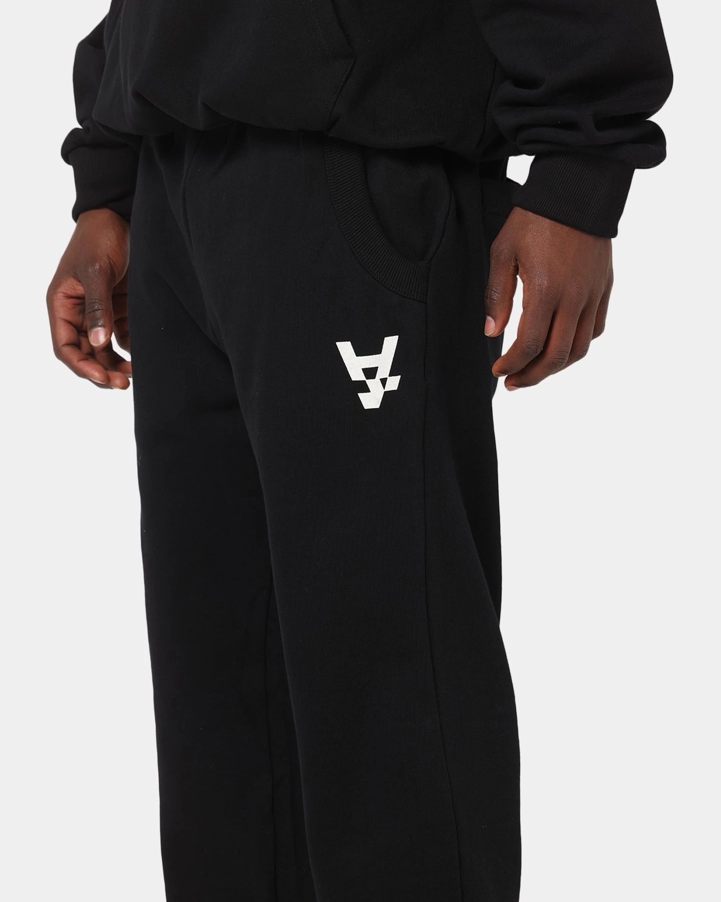 The Anti Order Reverse Logo Track Pants Black Casual Layering