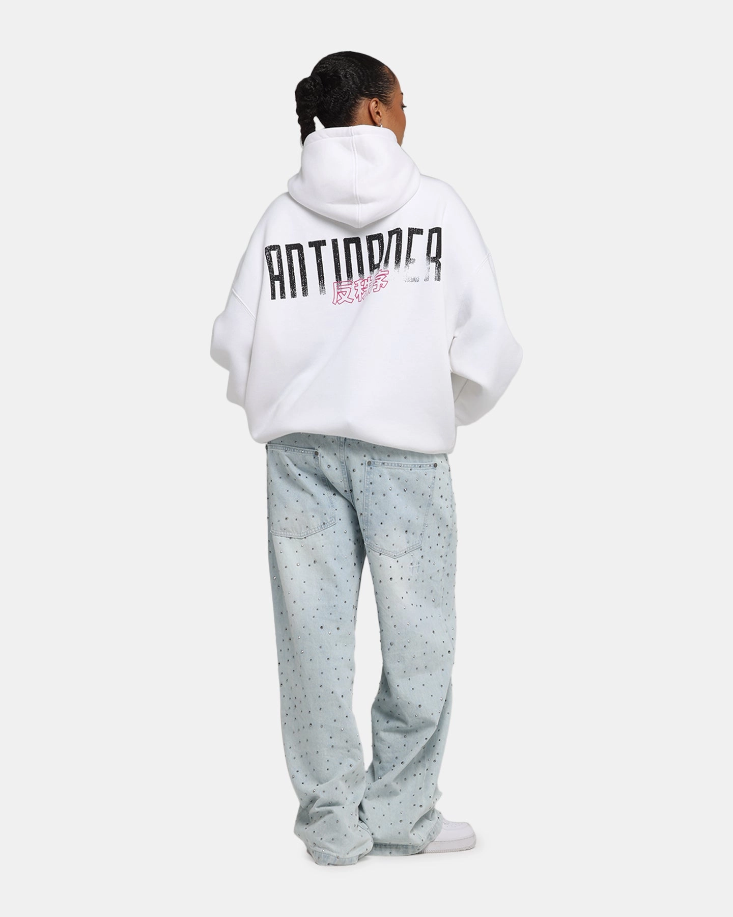 Street Look The Anti Order Ryuken Boxy Hoodie White
