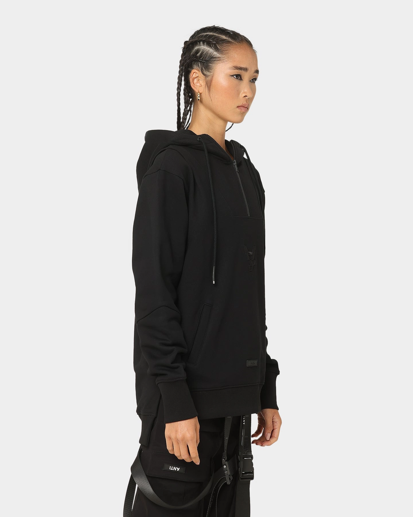 The Anti Order Shvdows Hoodie Black Elastic Rain Blocker