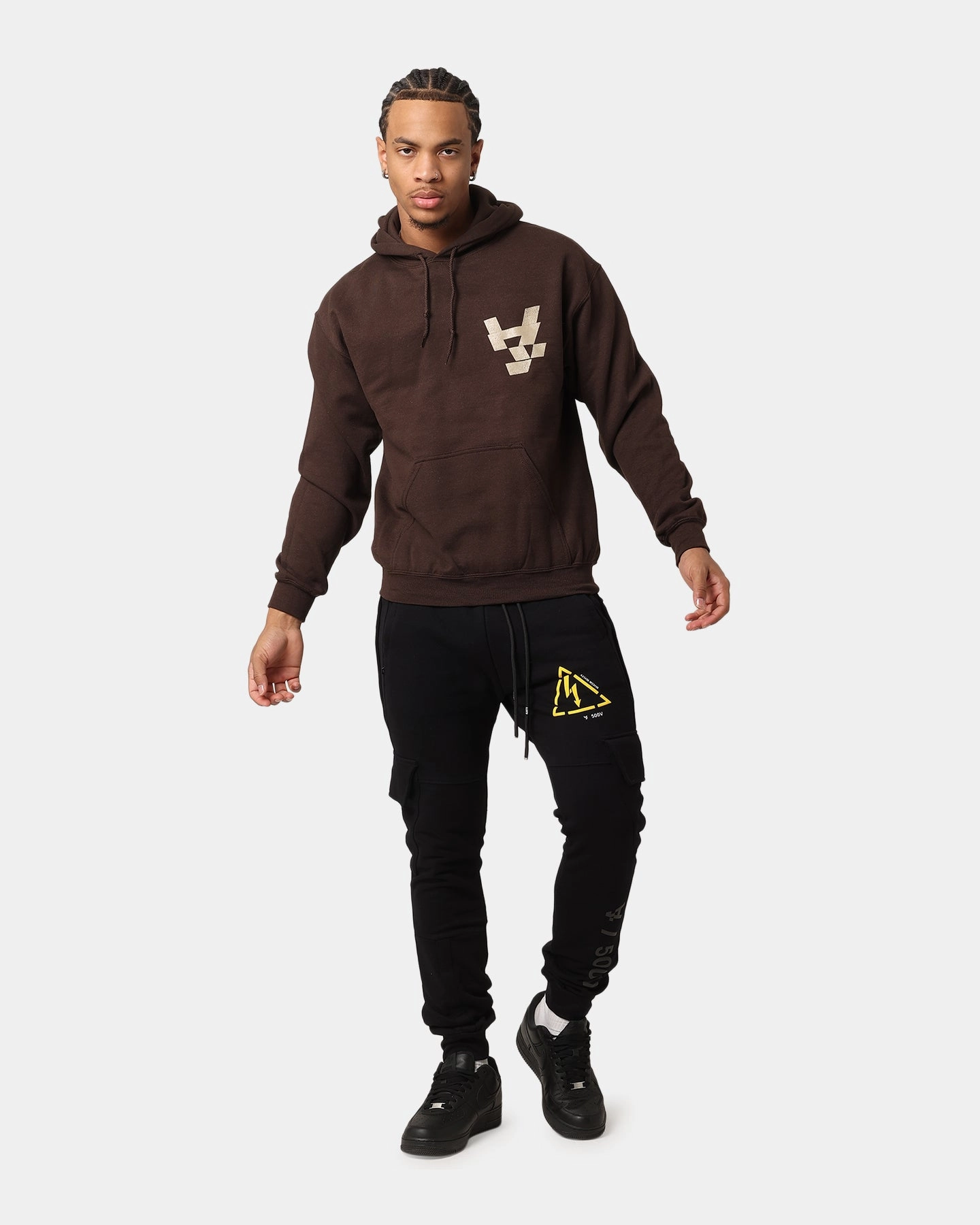 Layer Versatility The Anti Order Smash Repair Hoodie Chocolate Brown