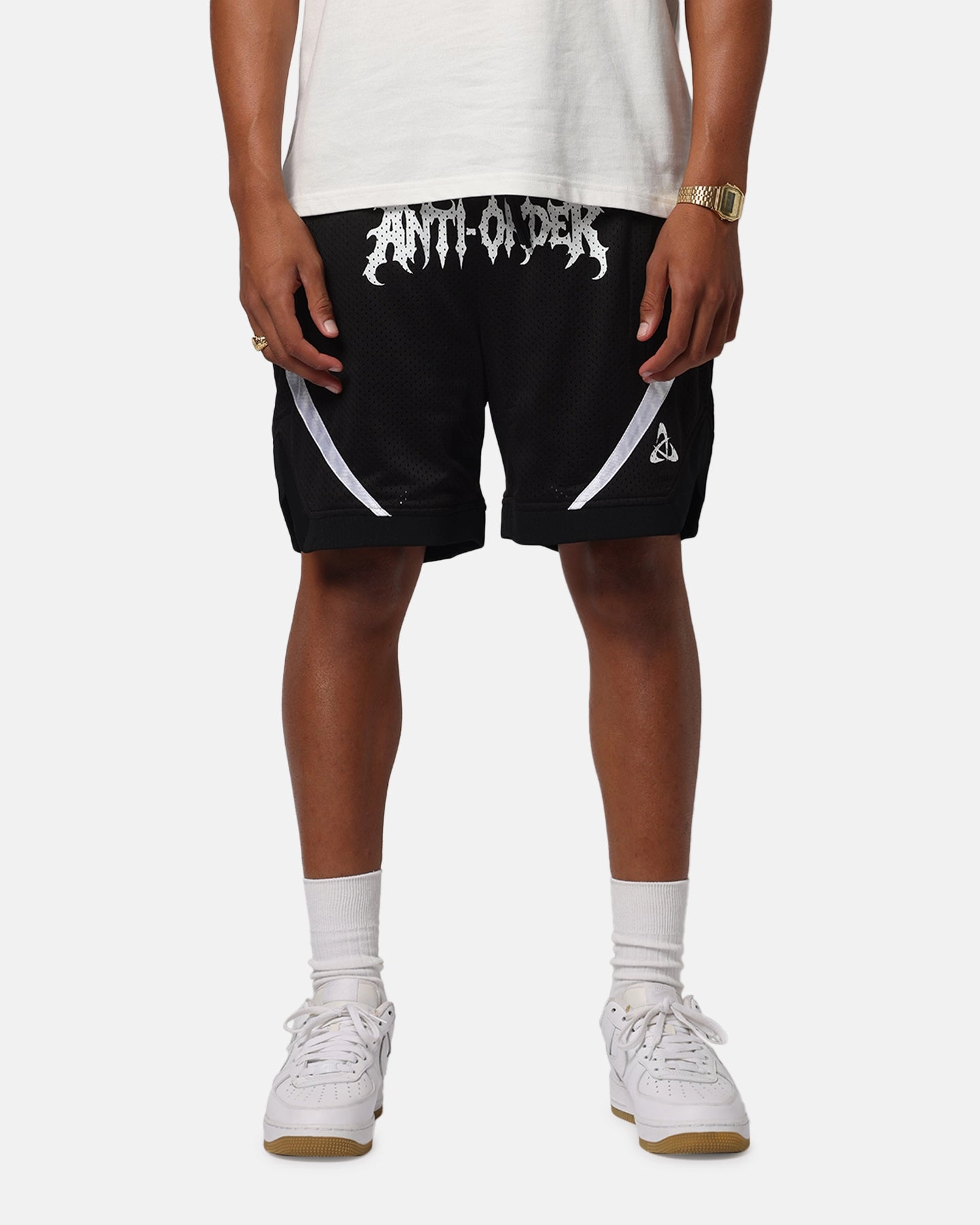 suit jacket Running Shorts The Anti Order Sparta Mesh Basketball Shorts Black/White