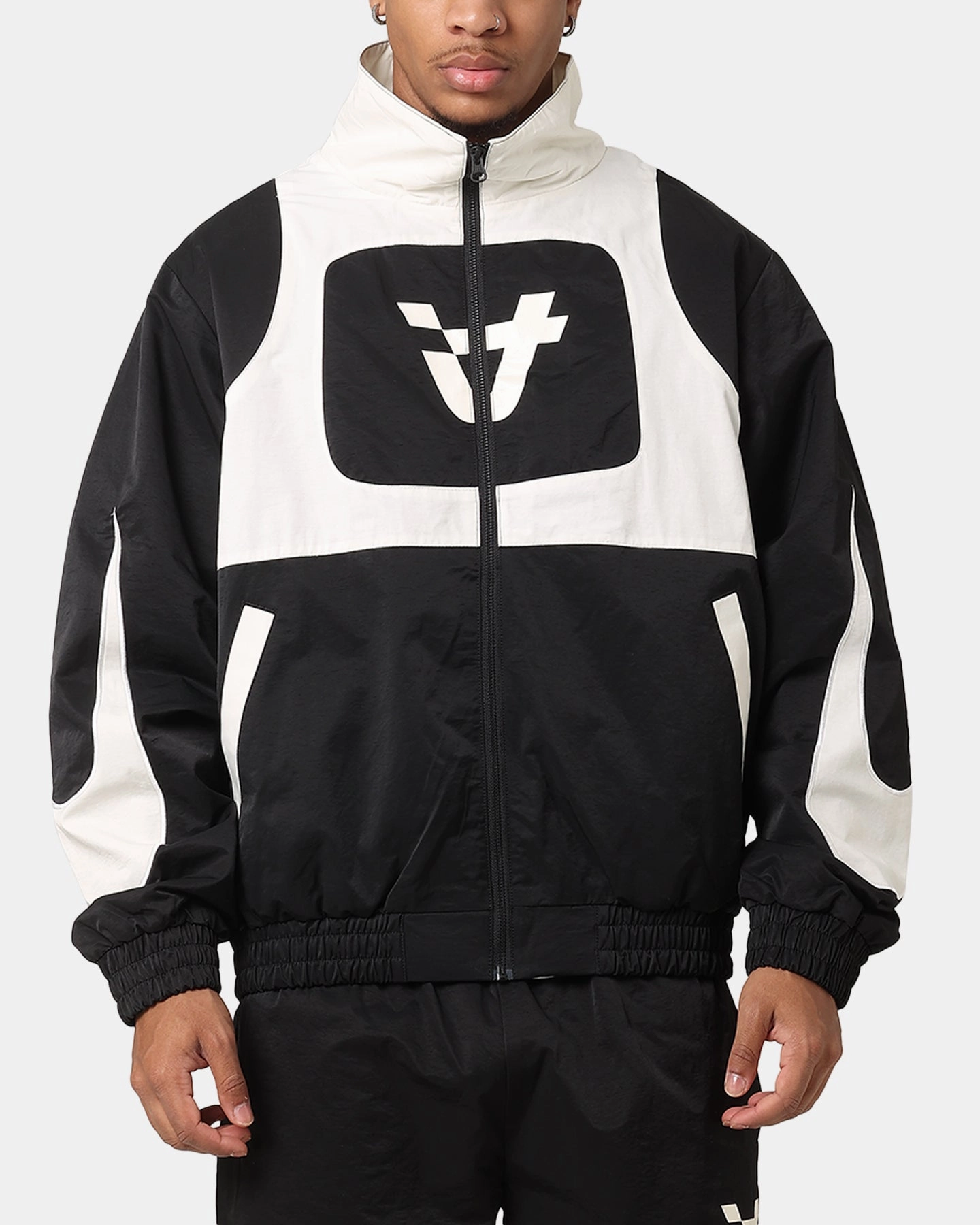 non adjustable The Anti Order Speed Windbreaker Jacket Black/Off White