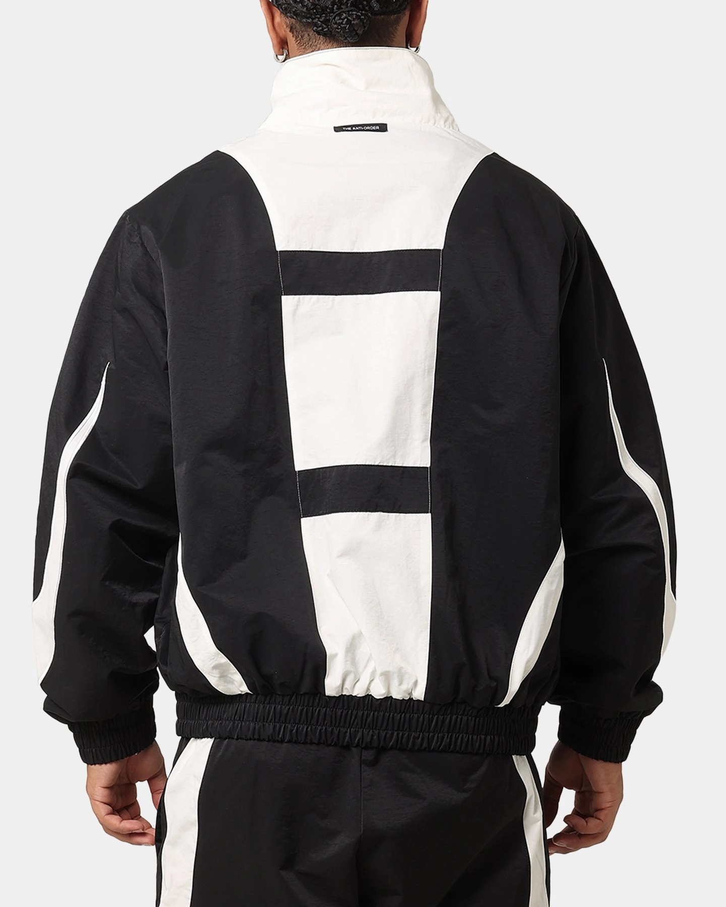 Weather Ease The Anti Order Speed Windbreaker Jacket Black/Off White