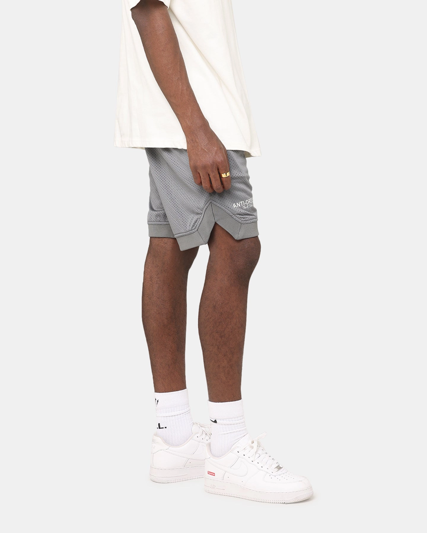 Tagless label The Anti Order Track Club Basketball Shorts Dark Grey/Grey