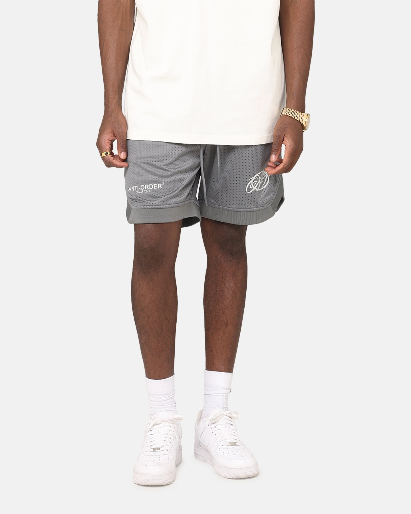 The Anti Order Track Club Basketball Shorts Dark Grey/Grey home renovation Anti Sag Technology