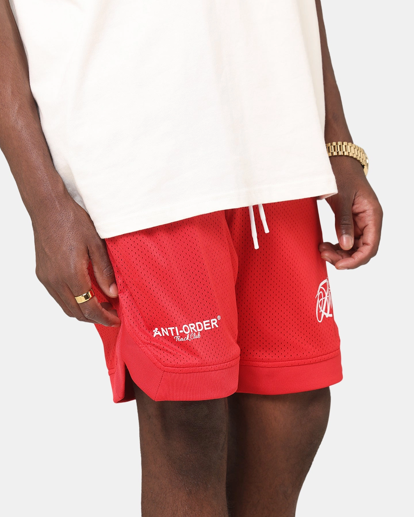 Day Out The Anti Order Track Club Basketball Shorts Red/White