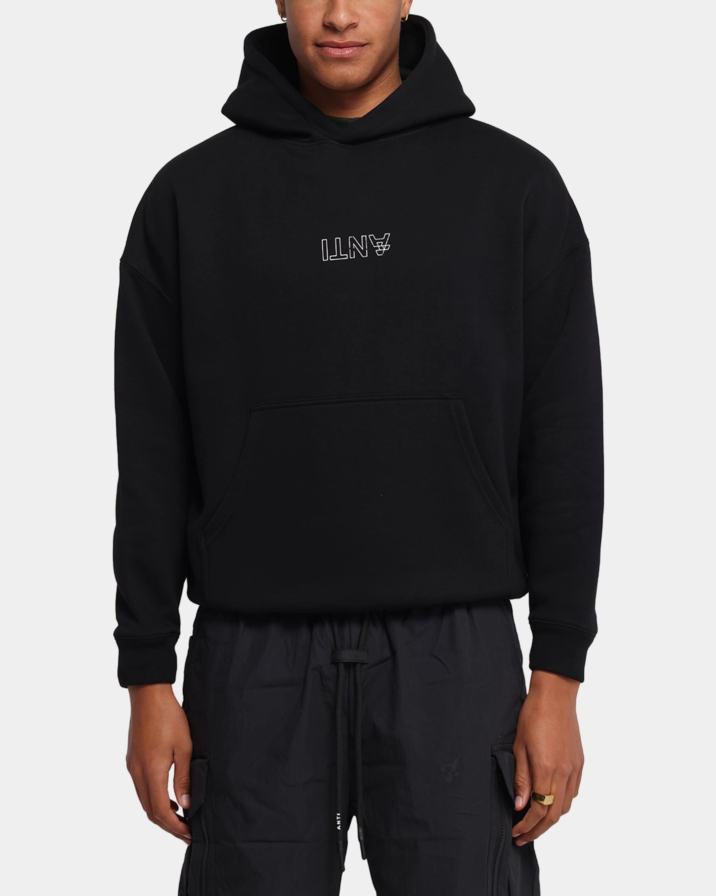 Glamorous touch Springbok like The Anti Order Truth In Chaos Boxy Hoodie Black