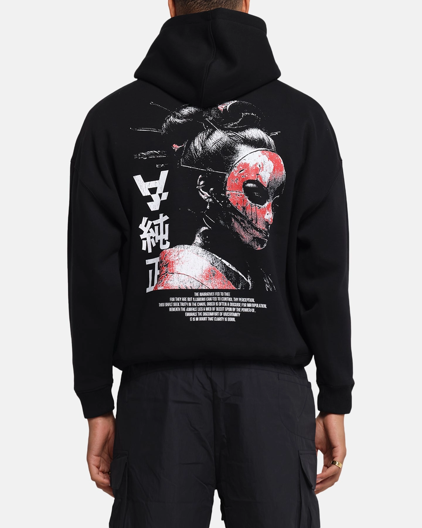 The Anti Order Truth In Chaos Boxy Hoodie Black Heavyweight Option
