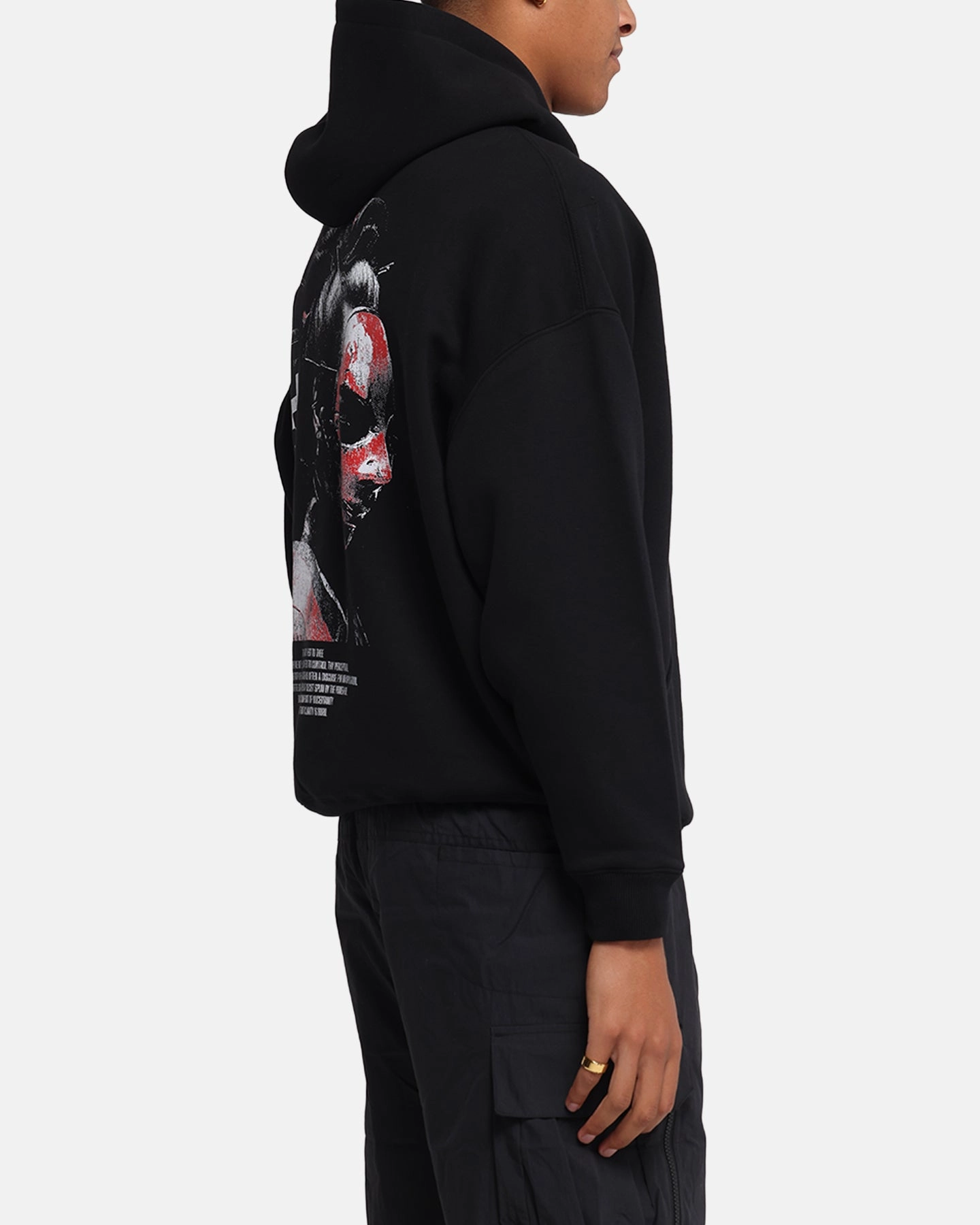 The Anti Order Truth In Chaos Boxy Hoodie Black Street Fashion