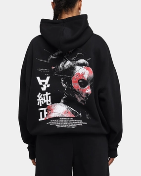 The Anti Order Truth In Chaos Boxy Hoodie Black Cozy Sense