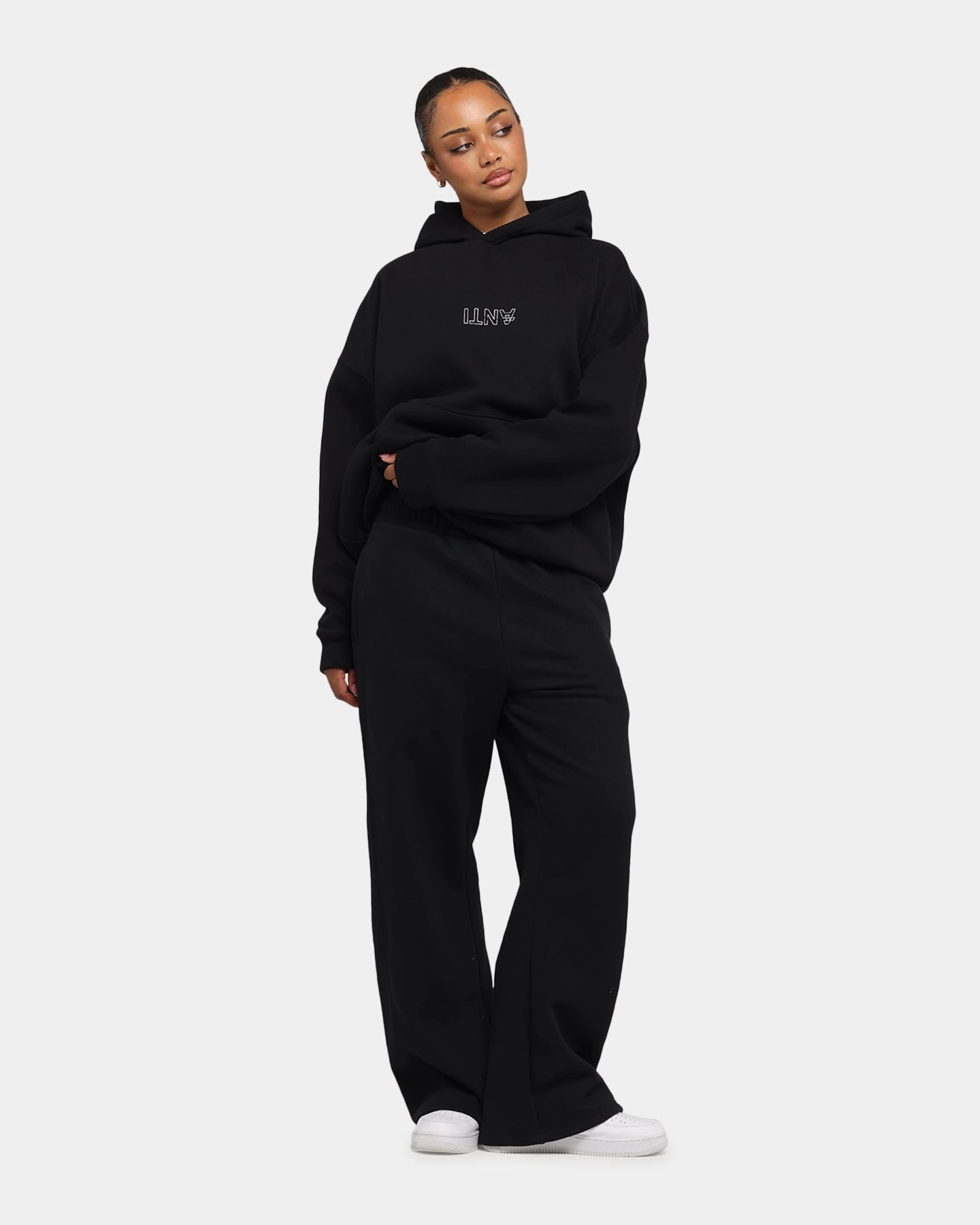 City Scene The Anti Order Truth In Chaos Boxy Hoodie Black