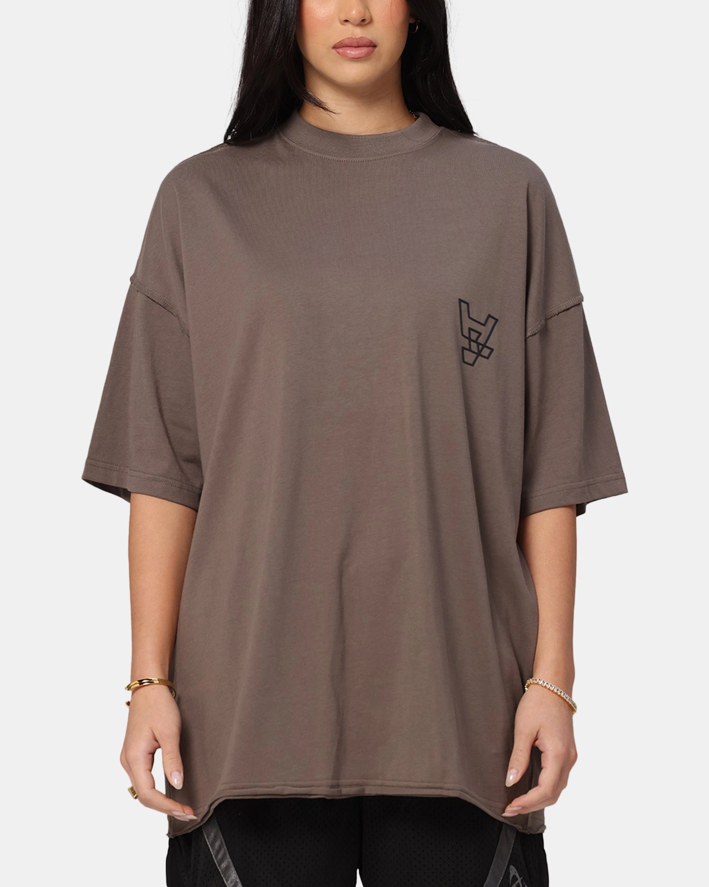 Layering Comfort Wear The Anti Order XY Aesthetic Non Seam T-Shirt Vintage Brown