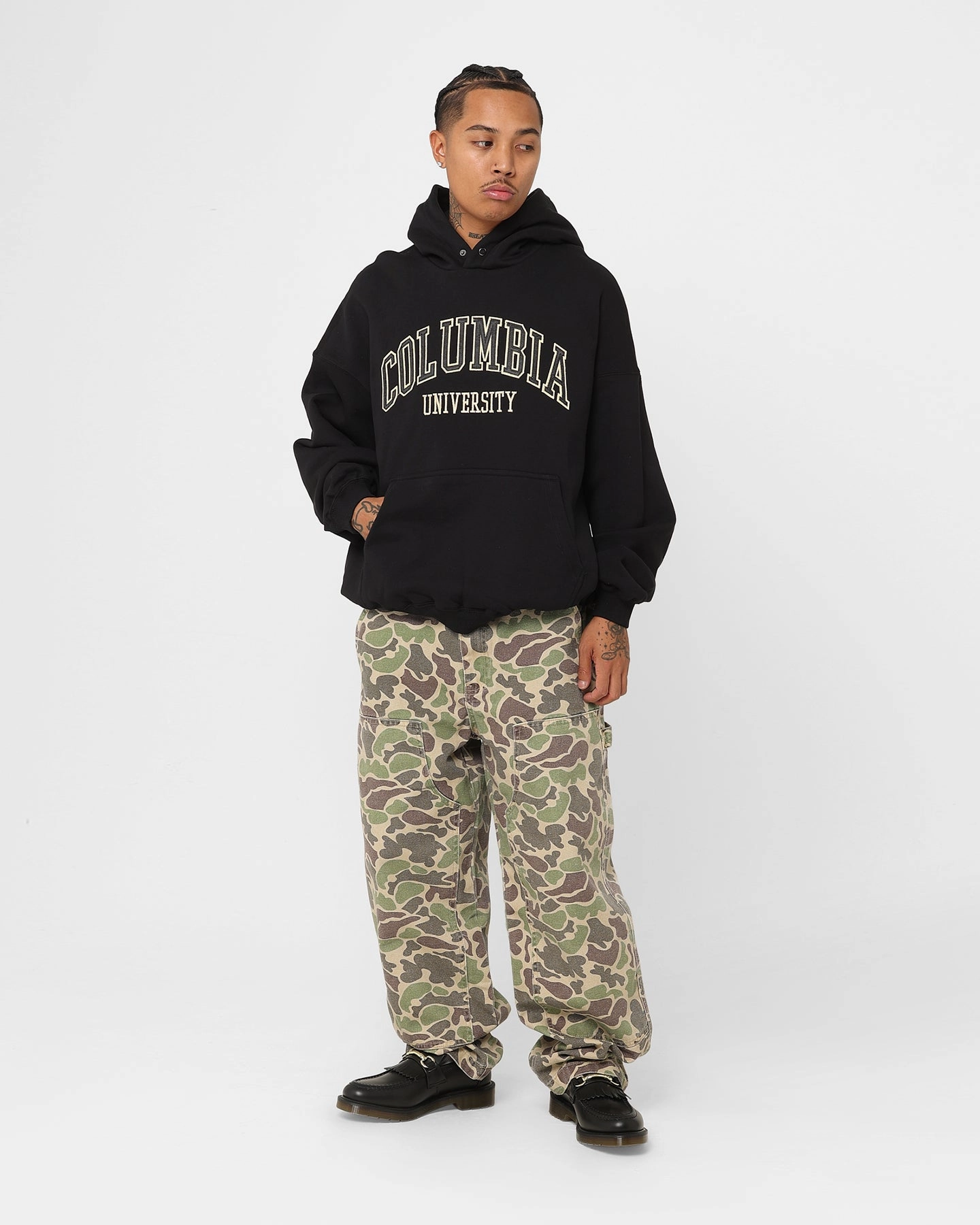 The New Establishment Prime Ivy League Columbia Hoodie Black Engage Comfortable-fit