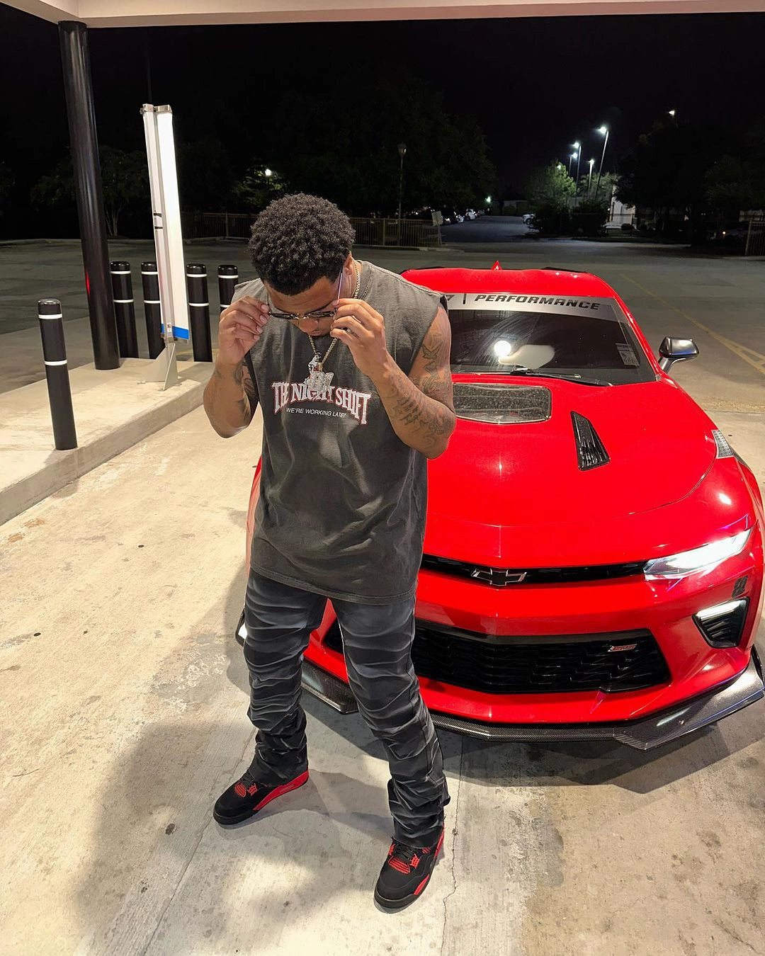 The Night Shift Gentlemen's Club Muscle T-Shirt Black Wash Machine washable EasyCareFinish