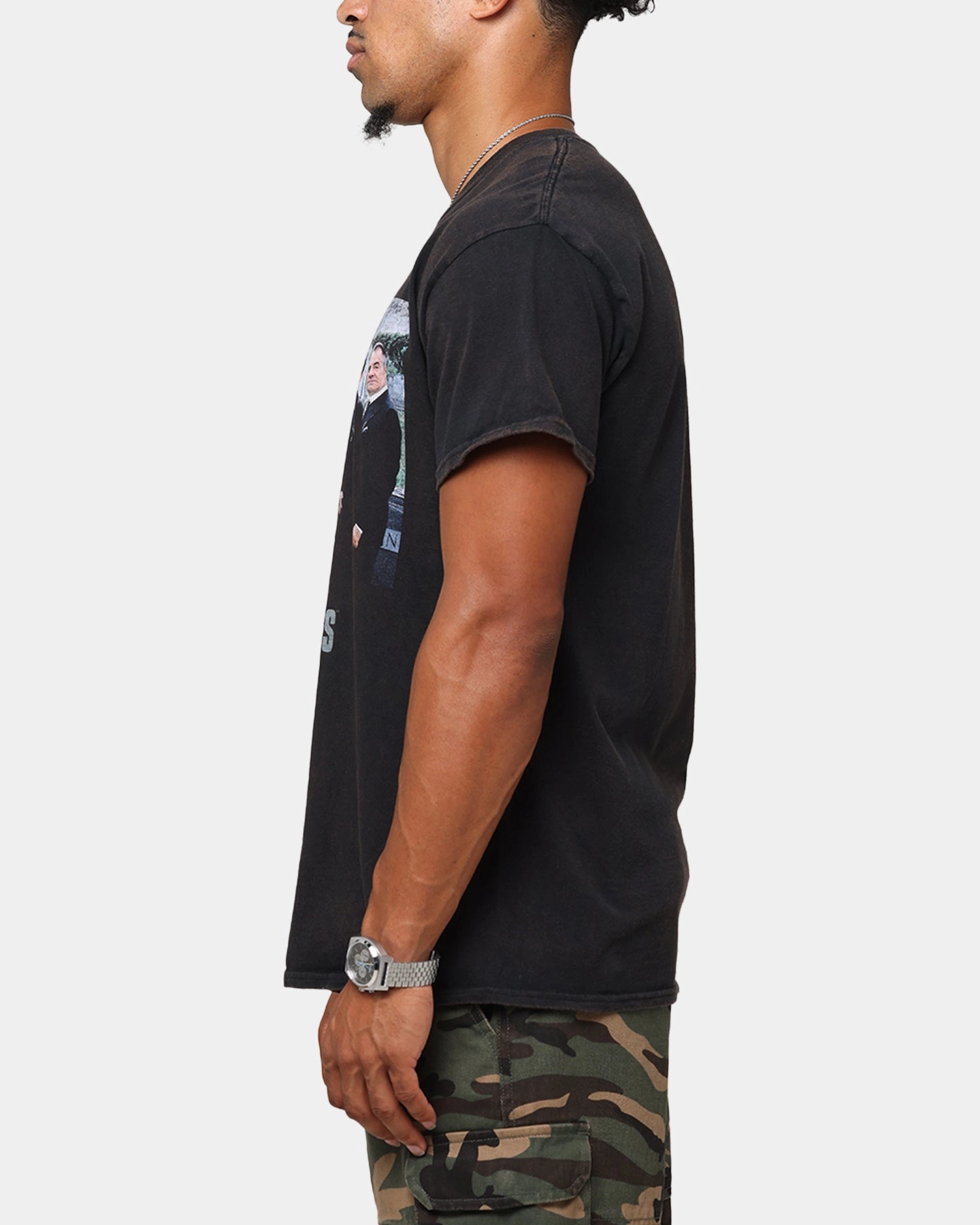 Anti Pilling Surface Anti Pilling Treatment The Sopranos Family Portrait T-Shirt Black Vintage