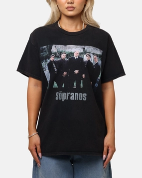 Breathable Essentials Formal Occasion The Sopranos Family Portrait T-Shirt Black Vintage