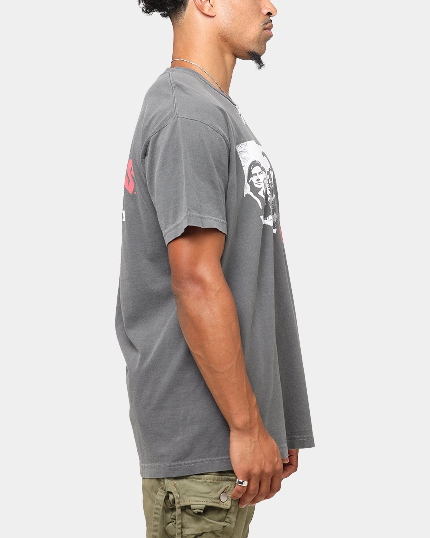 Comfy Layer Reinforced Shoulder Seams The Sopranos Post Established 1999 Vintage T-Shirt Faded Black