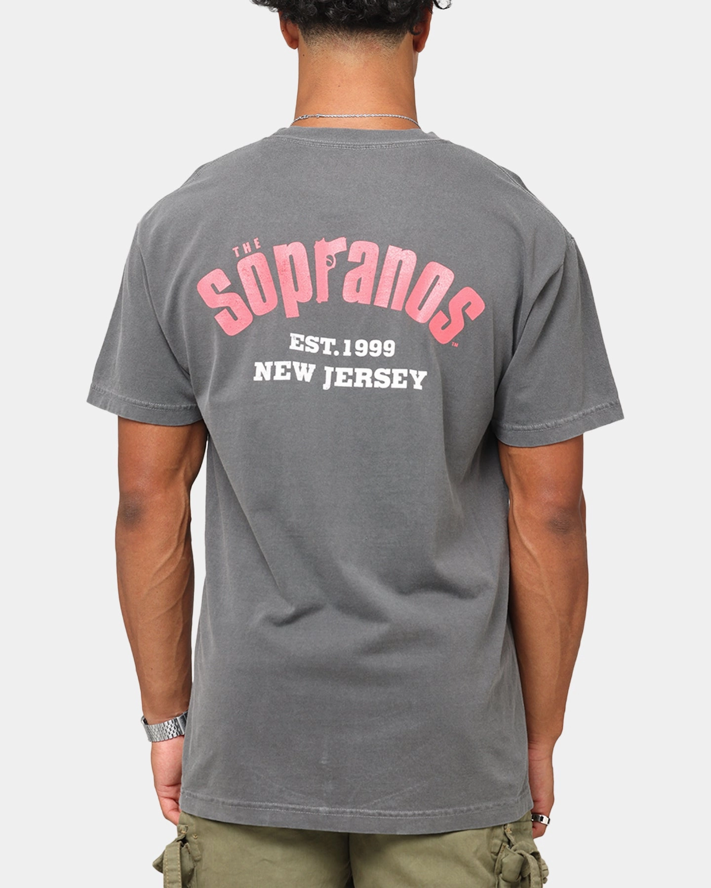 Luxury clothing Quick Dry Fabric The Sopranos Post Established 1999 Vintage T-Shirt Faded Black