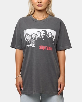 The Sopranos Post Established 1999 Vintage T-Shirt Faded Black Simple and Chic