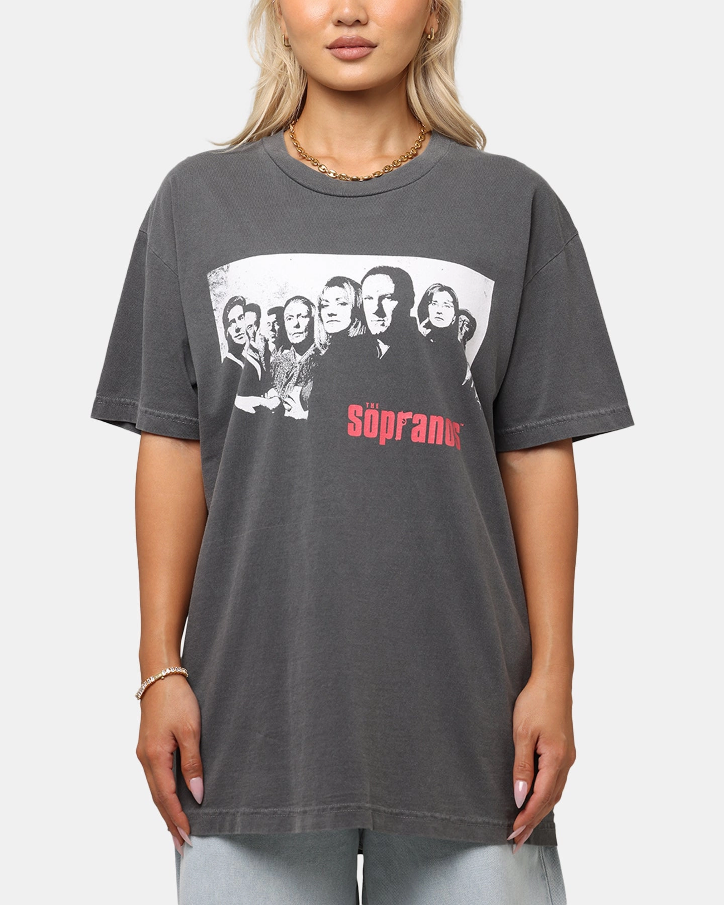 The Sopranos Post Established 1999 Vintage T-Shirt Faded Black Simple and Chic