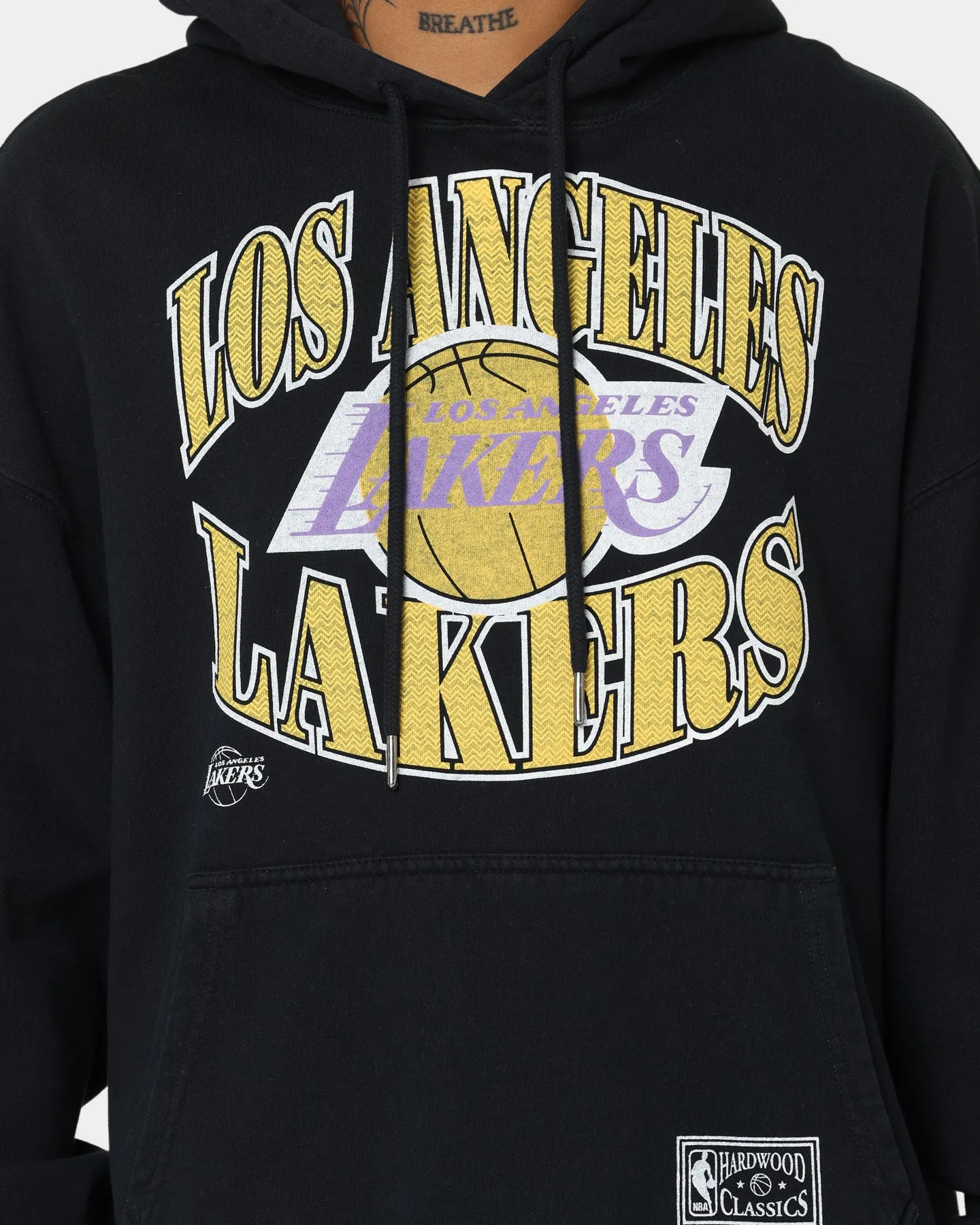Mitchell & Ness Los Angeles Lakers Point Guard Hoodie Faded Black Rain Ready