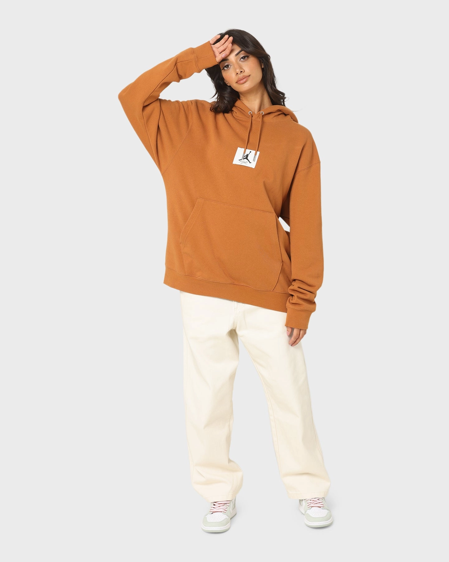 Jordan Essentials Statement Fleece Hoodie Desert Bronze Paper Flexible Neckline