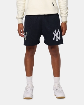 Pro Standard New York Yankees Roses Mesh Shorts Navy NonSlipGrip