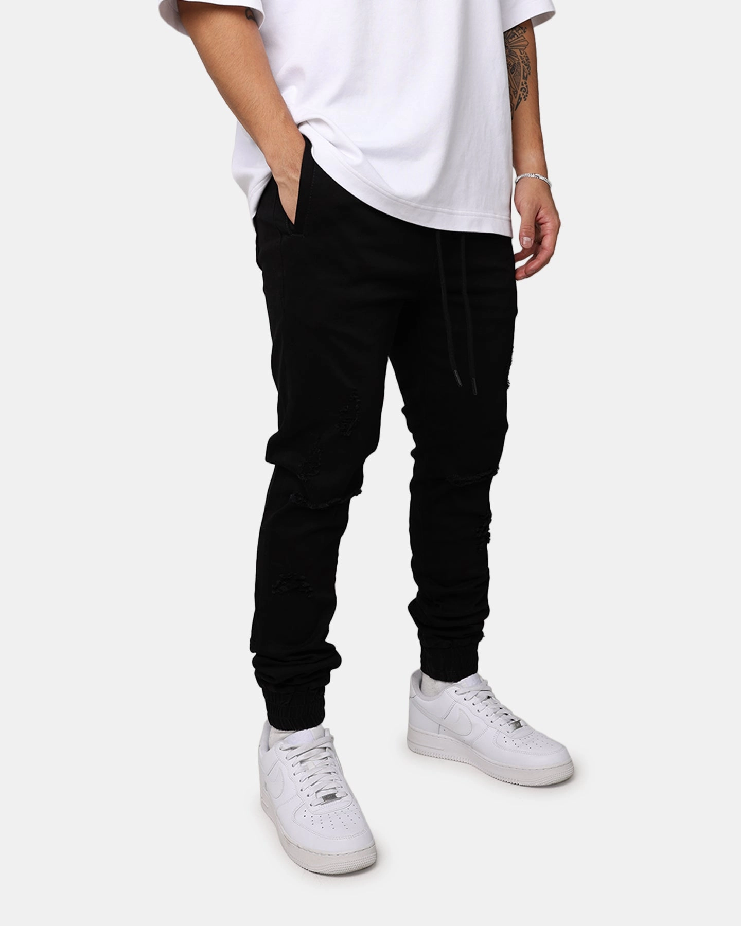 Wide-leg cut Saint Morta Slasher Joggers Black