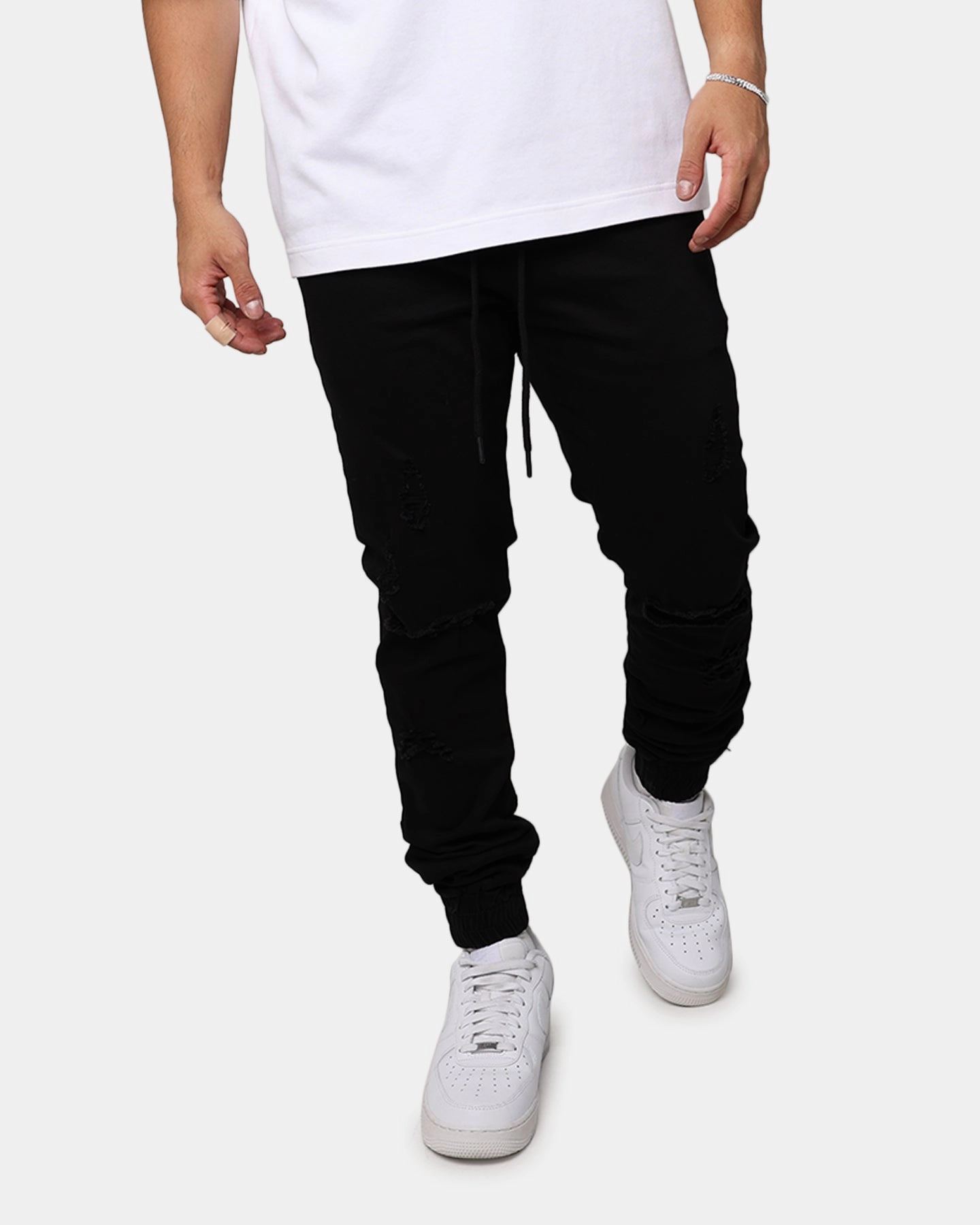 Shape Retention Saint Morta Slasher Joggers Black