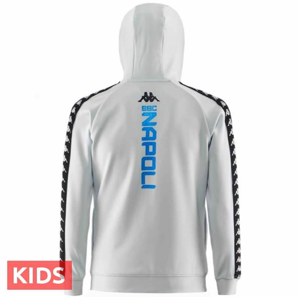 Kids - SSC Napoli UCL hooded presentation soccer tracksuit 2018/19 - Kappa Vegan-friendly Breathable mesh lining
