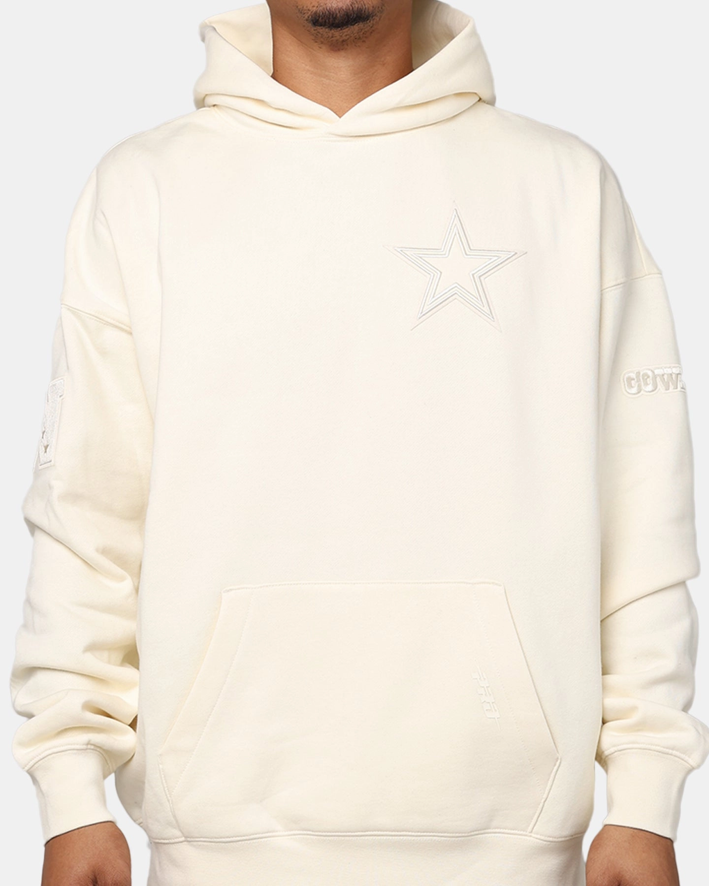 Pro Standard Dallas Cowboys Drop Shoulder Hoodie Eggshell Cool Fit Base Layer