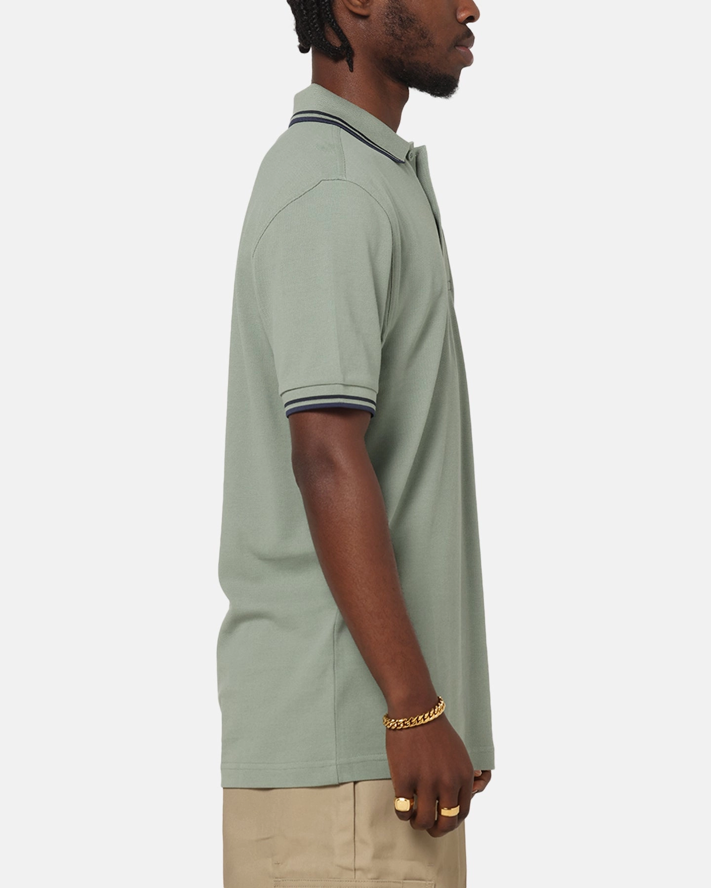 Active Lifestyle Office Appropriate Fred Perry Twin Tipped Polo Shirt Green