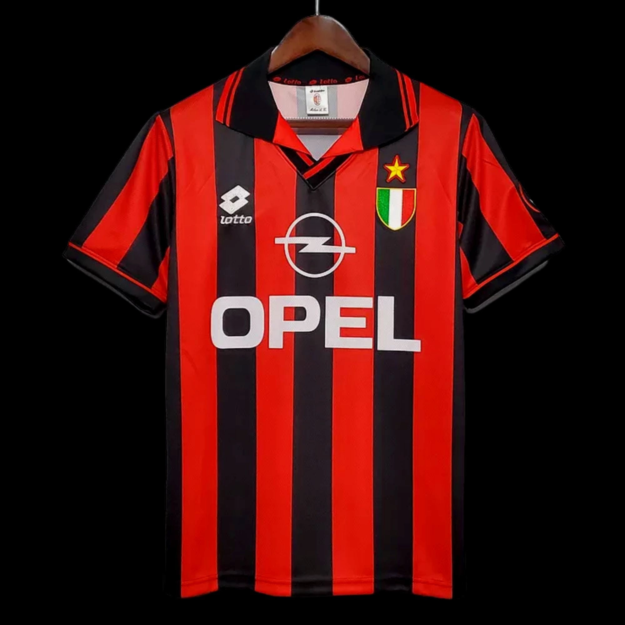 Odor Resistant Technology Eco Friendly Recycled Polyester 1996/97 AC Milan Baggio Jersey