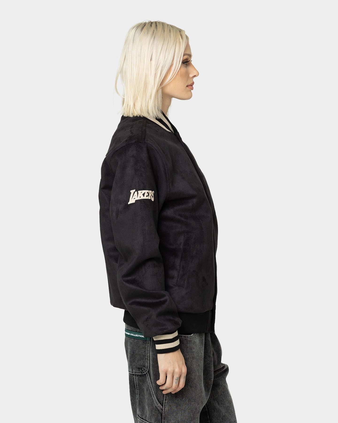 Attitude Suitcase New Era Los Angeles Lakers Suede Jacket Black