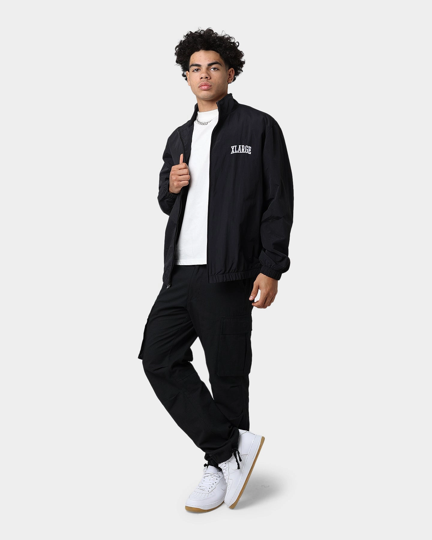 PaddedShoulders XLARGE Arched Track Jacket Black
