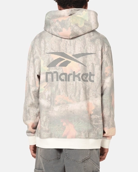 Reebok X Market All Over Print Hoodie Real Tree Camo Yoke Back Design