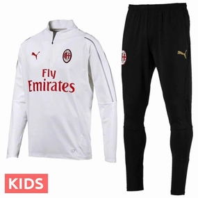 mask venue Kids - AC Milan Training Technical Soccer Tracksuit 2018/19 - Puma