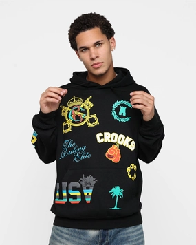 suitable for video shooting Trail Function Crooks & Castles Everything Goes Hoodie Black