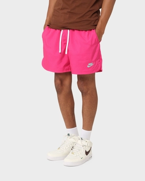stripe design Nike Club Woven Lined Flow Shorts Active Pink