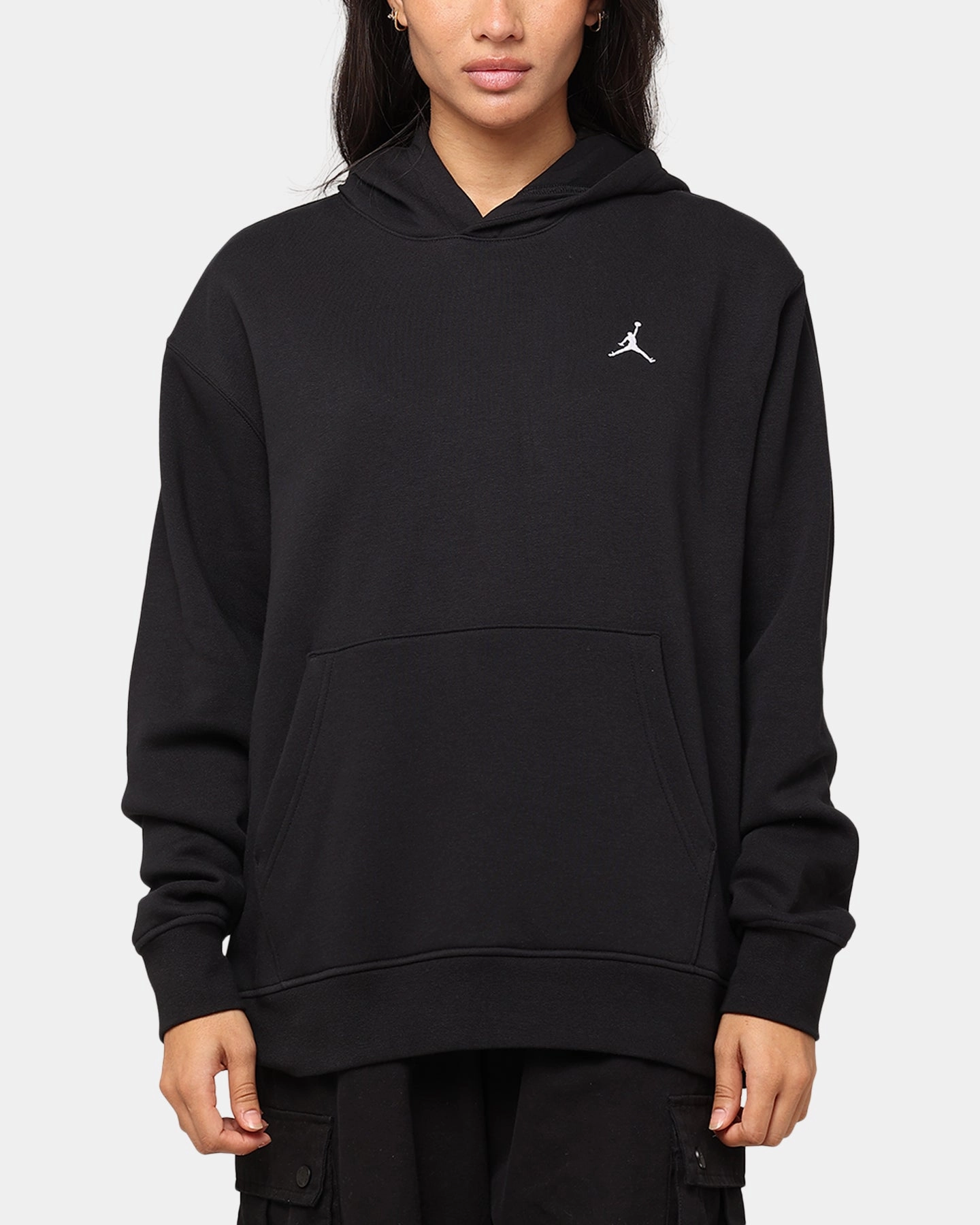 Jordan Essentials Fleece Pullover Black/Black/White Sustain