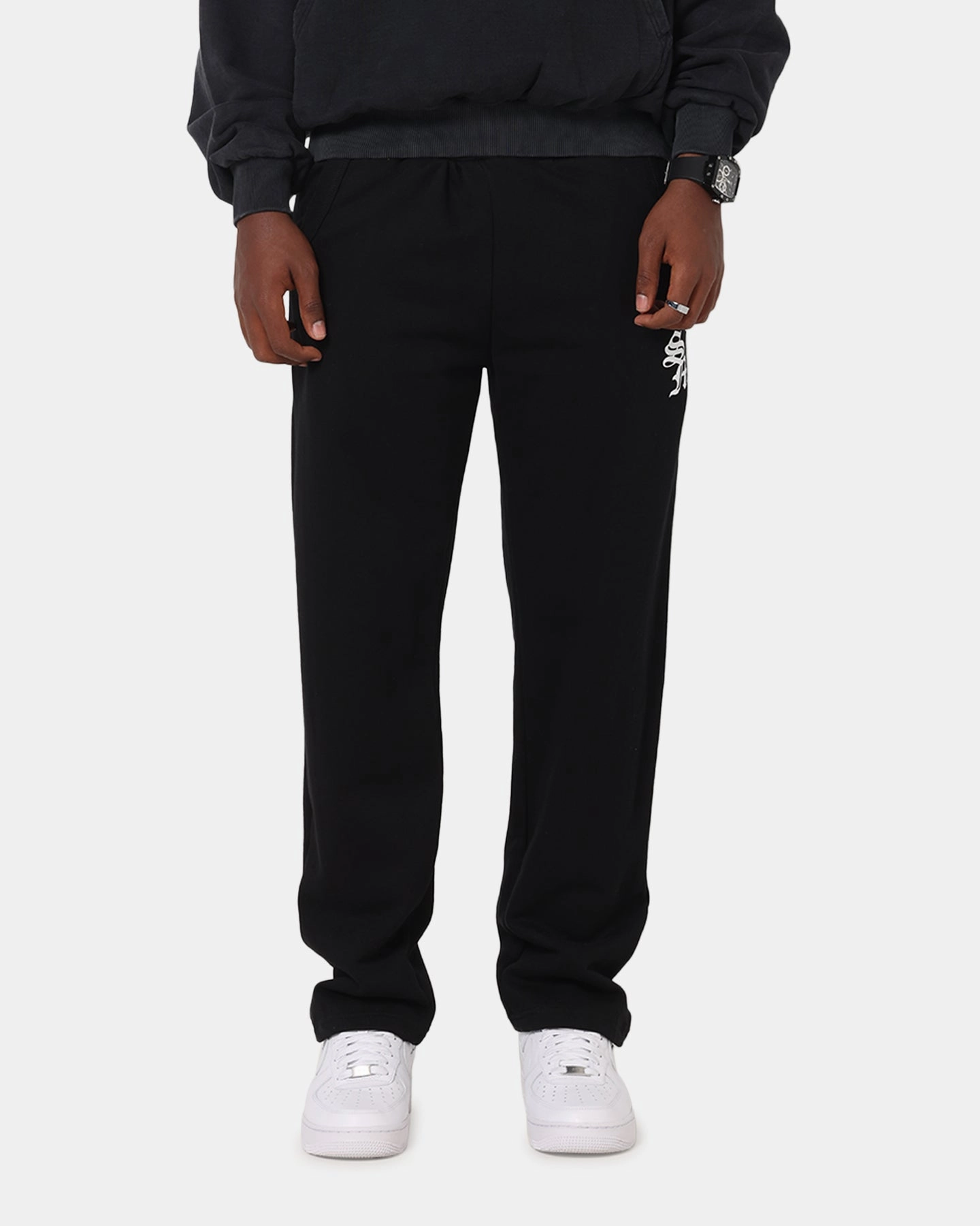 Saint Morta Monogram Pants Black Cozy Stretch