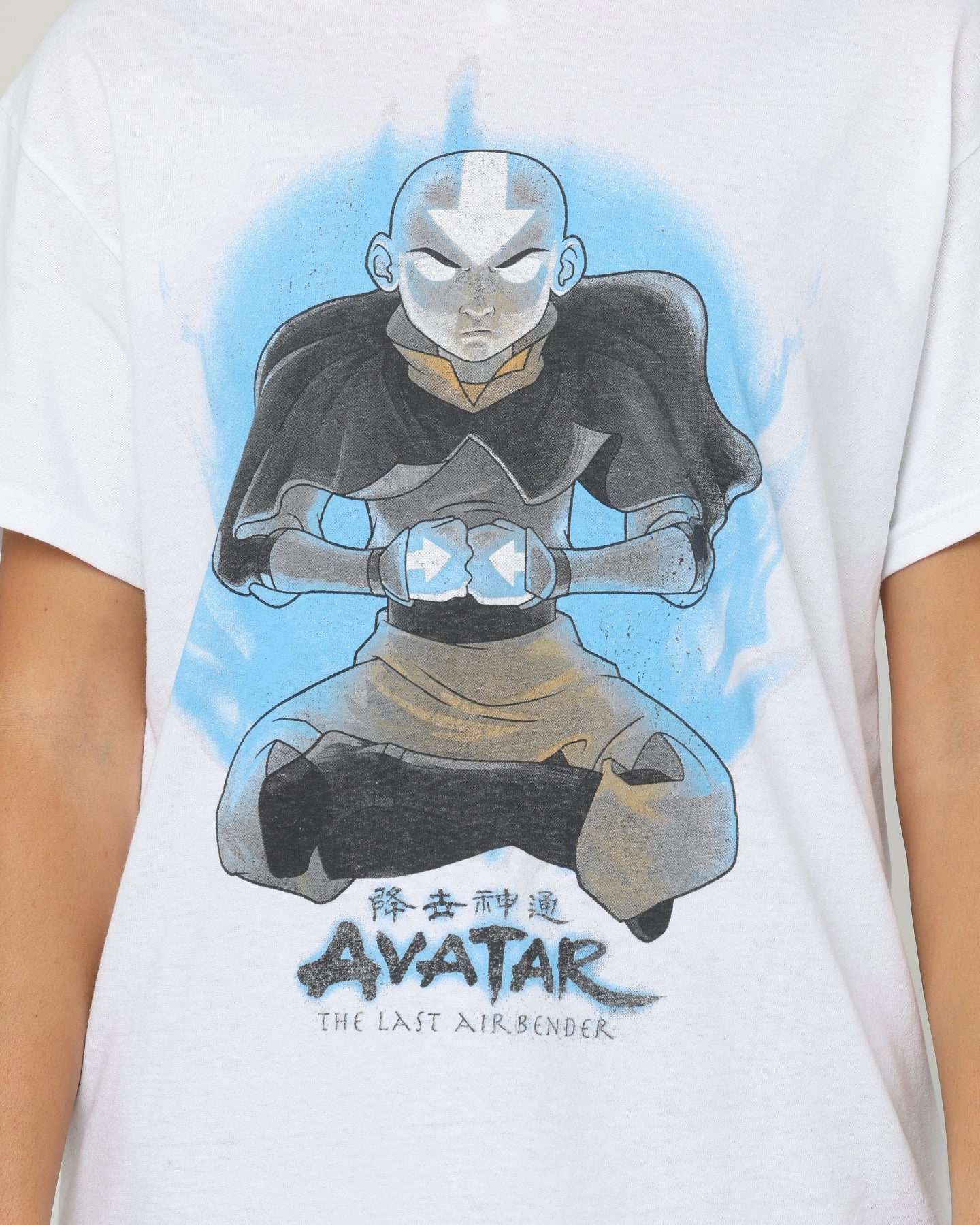 Goat Crew x Avatar: The Last Airbender Vintage T-Shirt White Drop Shoulder Design Sporty Appeal